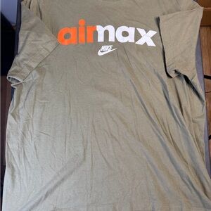 Nike Air Max Olive and Orange Tee